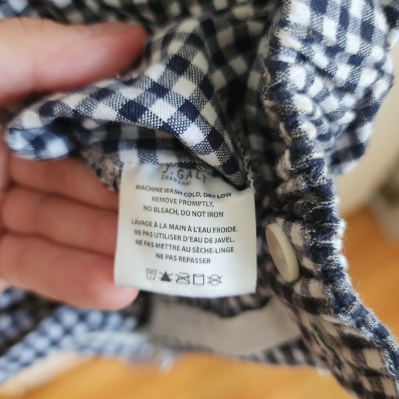 Brandy Melville John Galt Gingham Tilden Pants, One Size - Picture 6 of 10